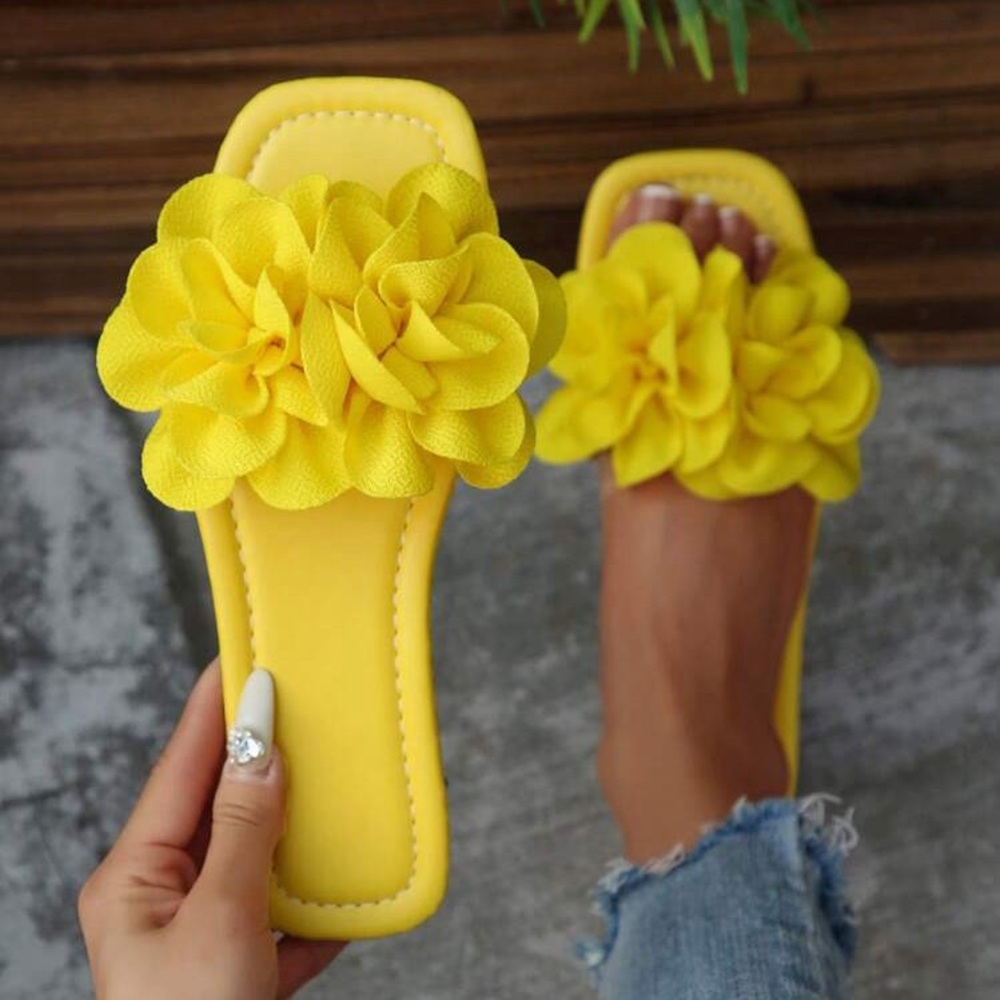 Floral Slip On Sandals